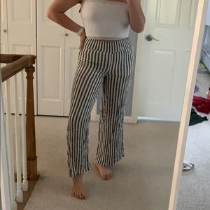 Striped flowy pants